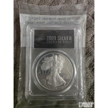 2019년형 미국 실버 이글(American Silver Eagle) 1트로이온스 PR(푸르프) 은화 MS-70등급 블랙라벨
