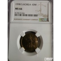 그레이딩 주화: 1998년 10원 NGC 66등급